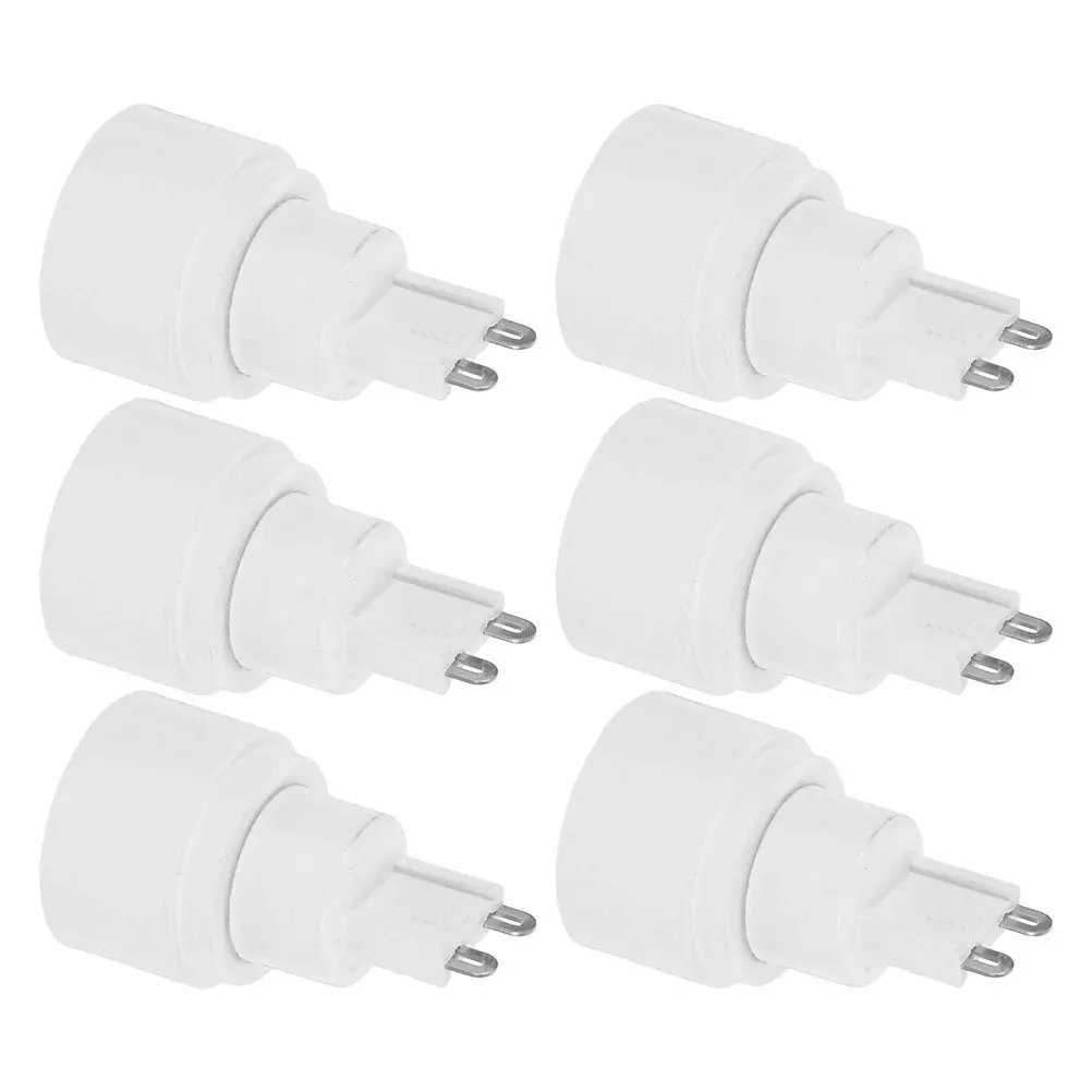

6Pcs G9 to E14 Light Base Adapter Converter Heat Resistant Lamp Socket Extension Holder Easy Install Light Base Socket Converter