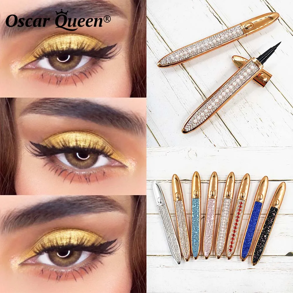 Nuovo commercio all'ingrosso Starry Sky Eyeliner Pen Eyeliner colla penna lunga durata impermeabile ad asciugatura rapida ciglia Eye Liner matita trucco