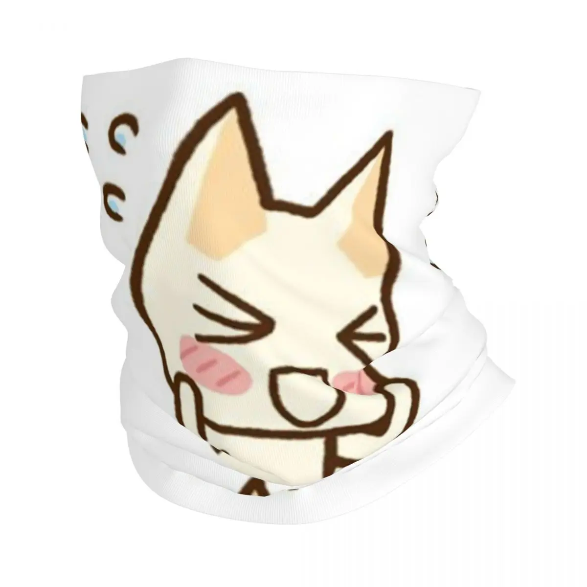 Animated Anime Games Toro Inoue Cat Neck Gaiter Men Women UV Face Shield Winter Bandana Scarf for Ski