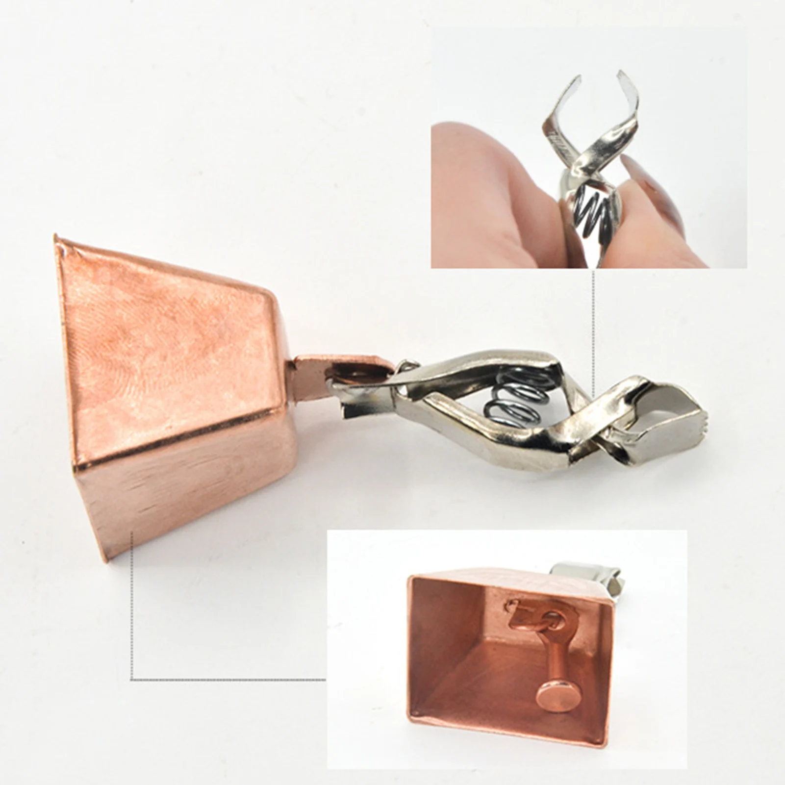 Fishing Bell Alarm Stainless Steel Bite Alert with Copper Finish for Casting Rod Loud Sound Fishing Accessories view 5
