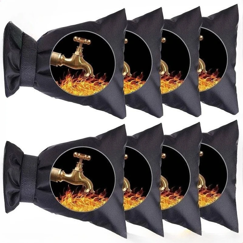 

1pc Winter Faucet Freeze Protection Cover, Oxford Cloth Anti-Freezing Insulated Bag, Outdoor Pipe Protective Sleeve