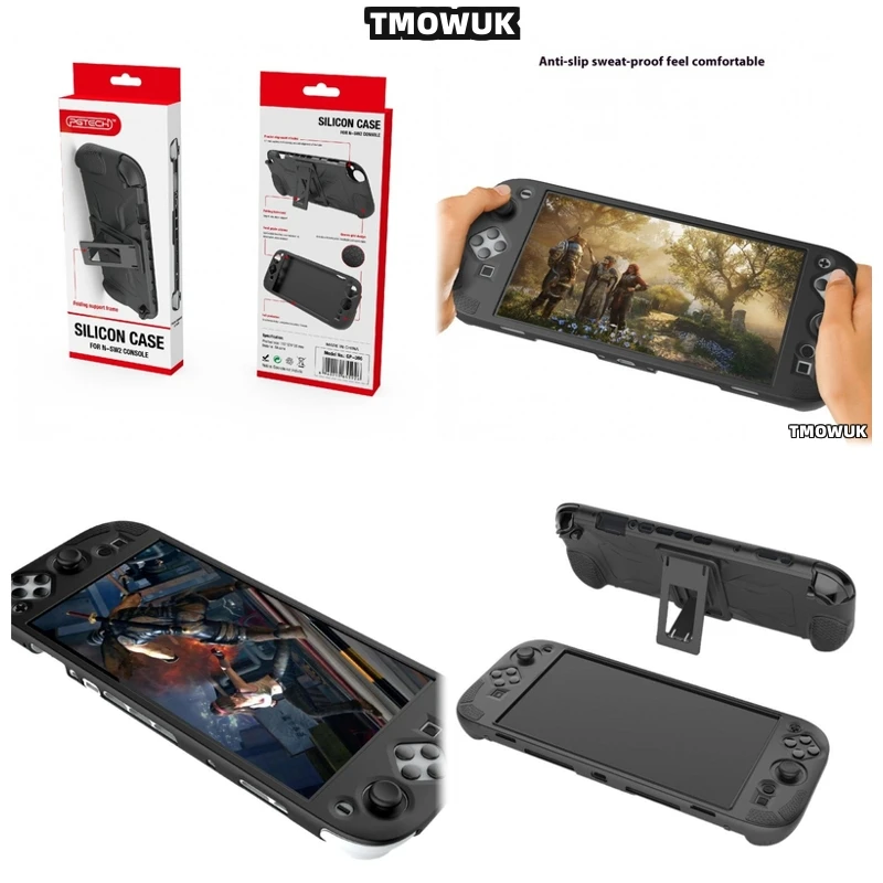 

High-Quality Silicone Cover For Switch 2 System - Anti-Skid Grip & Foldable Handle