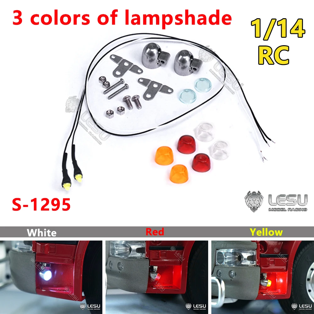 

For 1/14 RC Truck Engineering Machinery Vehicle Model LED Width Lights Clearance Lights Warning Light Parts LESU S-1295