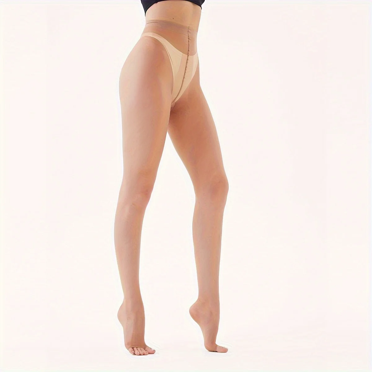 Summer Solid Sheer 20D Tights, Casual High Waisted Thin Toeless Pantyhose - Nylon Suitable for Everyday Wear, Dance, Yoga & More