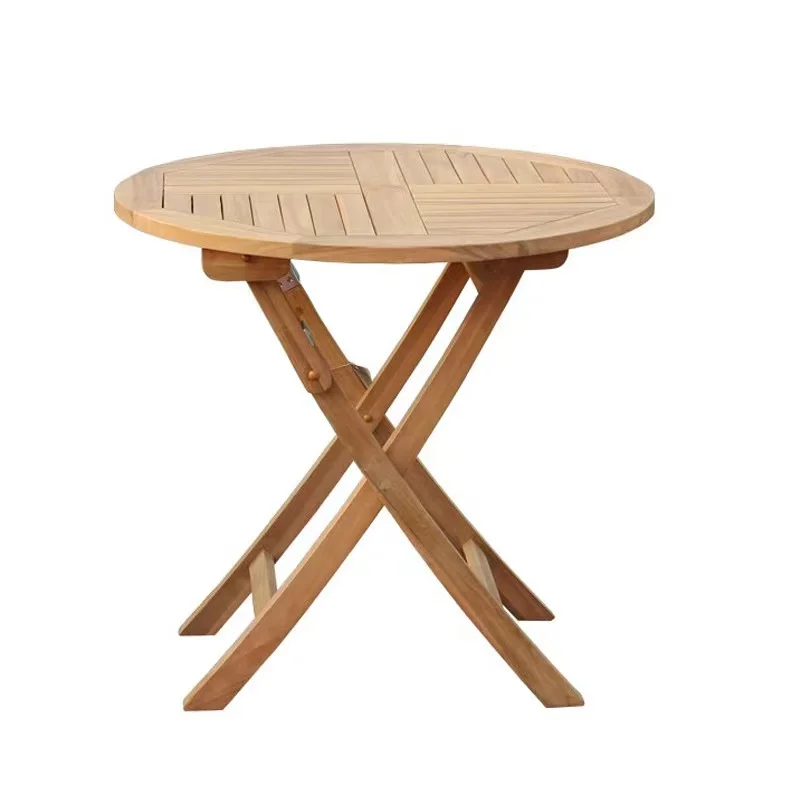 Factory Customized Solid Wood Folding Table And Chair Set Patio Solid Wood Folding Coffee Table And Chair Set