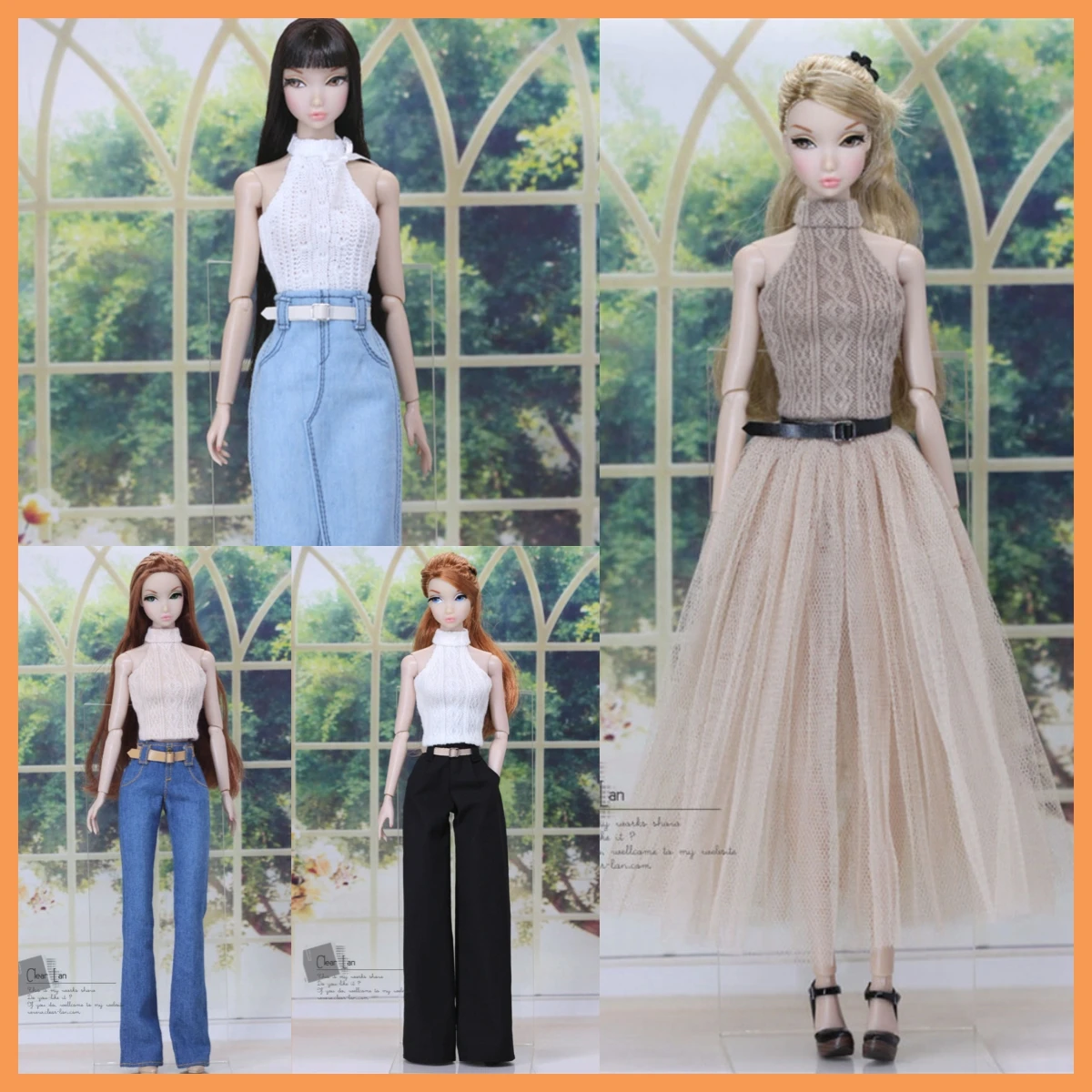 

【Под настройки одного месяца】Модный универсальный свитер без рукавов в масштабе 1/6, топы около 30 см, ПП FR OB, фигурка Momoko