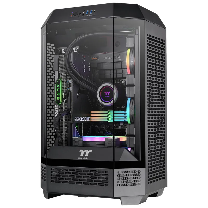 TT Chassis Tower 300 600 Ocean View Room Chassis Matx main board 360 Water Cooled Desktop Computer Chassis