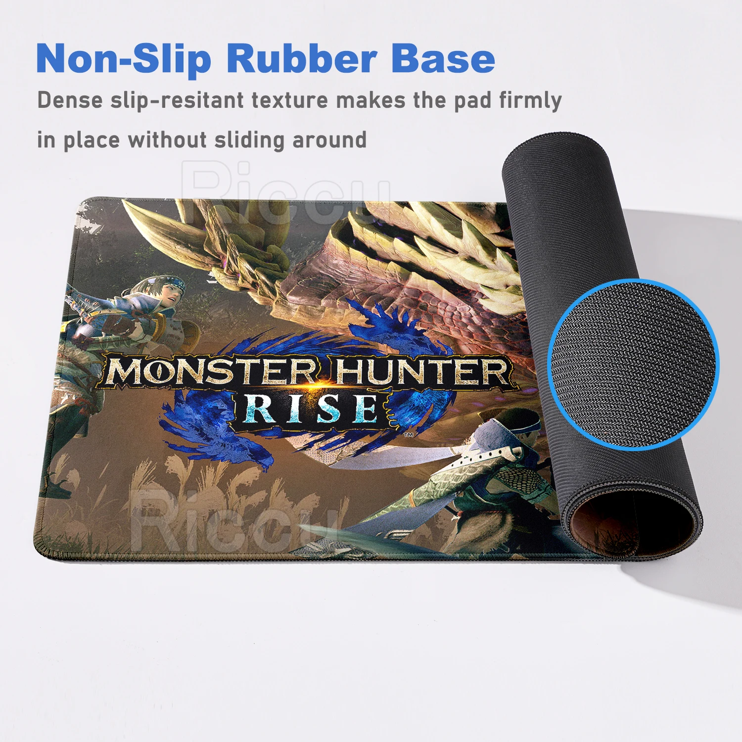 Big Mouse Pad Monster Hunter Rise Gaming Accessories Computer Keyboard Carpet Large Office Kawaii Desk Mats Pc Gaming Mouse pad