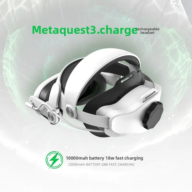 

FOR Meta quest3 headwear, charging life 10000mAh battery 18W fast charging oculus headband VR accessories