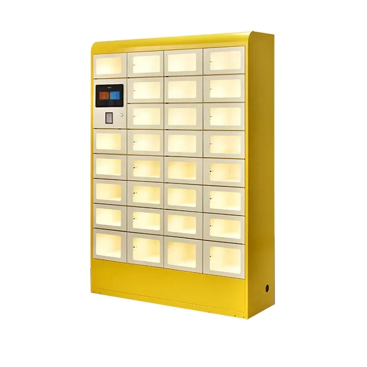 Smart Electronic Food Storage Locker Assembled Steel Parcel Locker for Food Delivery Refrigerated Heated Waterproof Food Cabinet