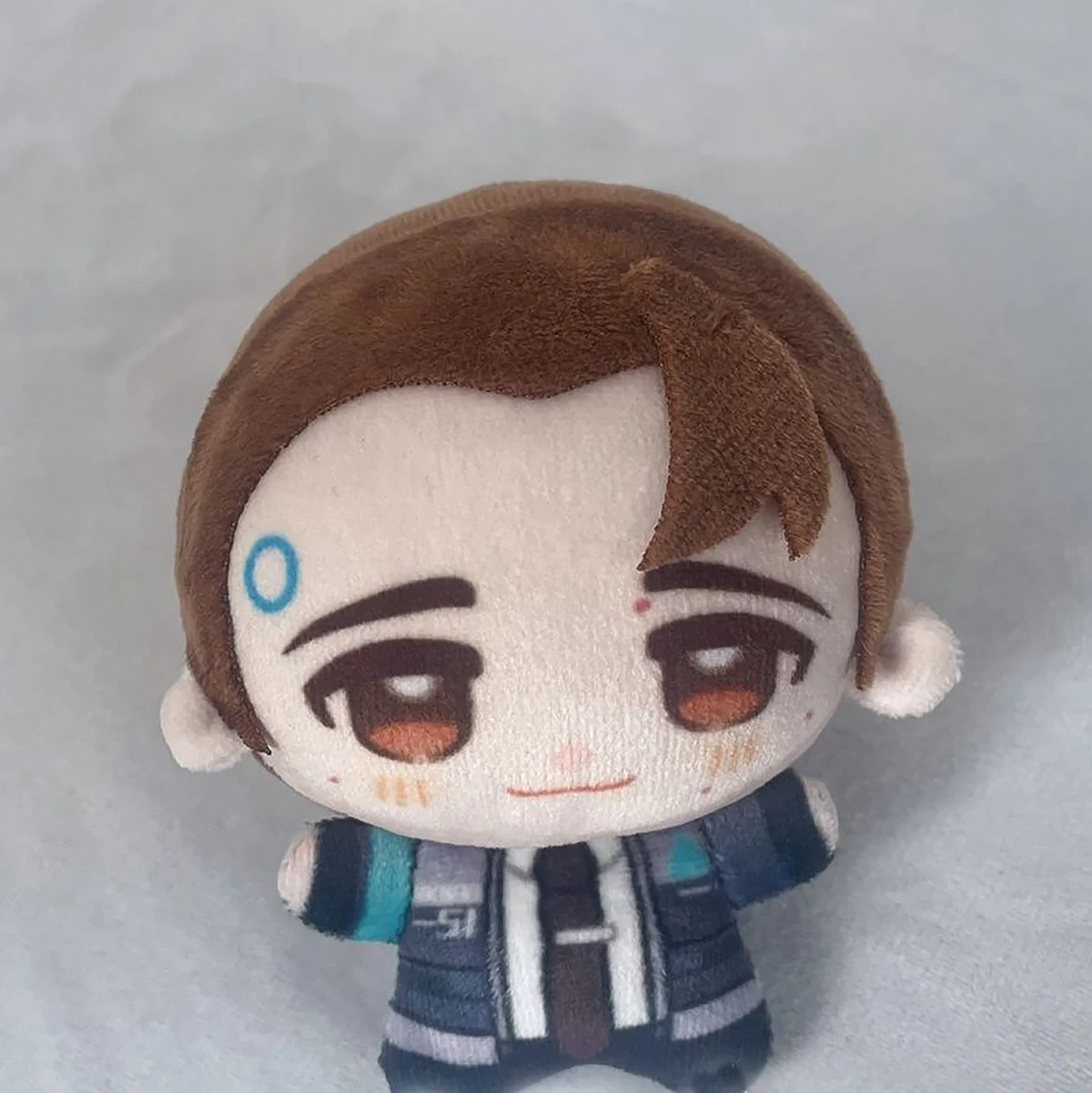 Detroit Become Human Hot Game Character RK800 Boneca de algodão de 10 cm, presente fofo para amigos, decoração de mochila