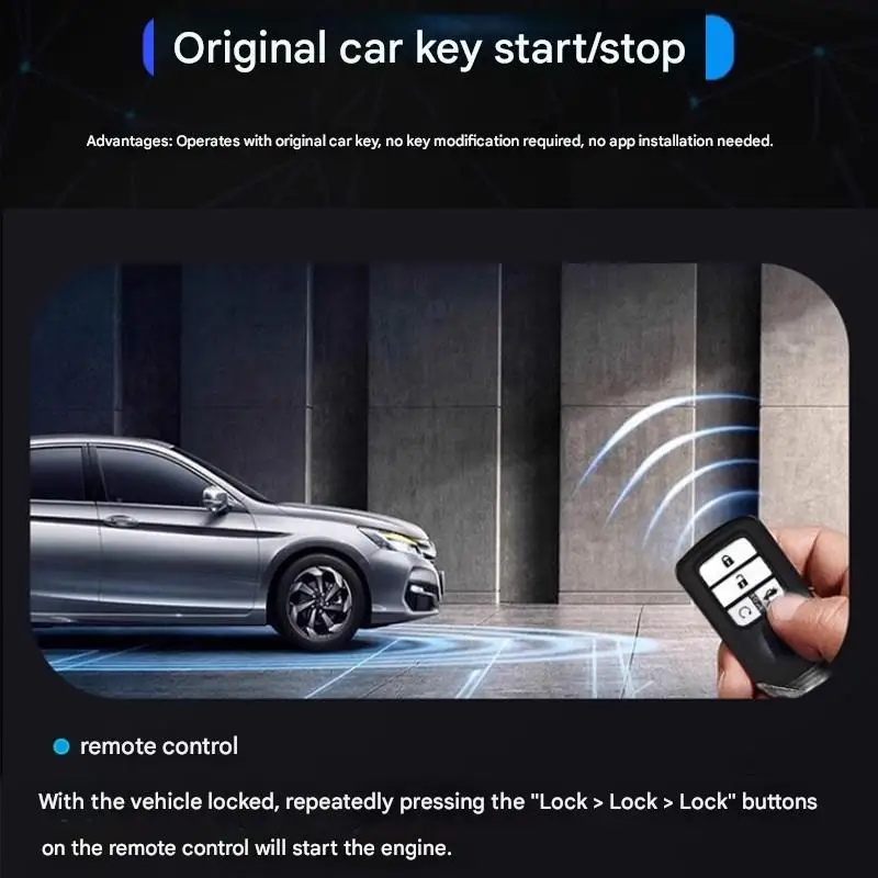 Suitable for Toyota Alphard keyless entry, remote start, remote air conditioning activation, and remote engine shutdown modifica