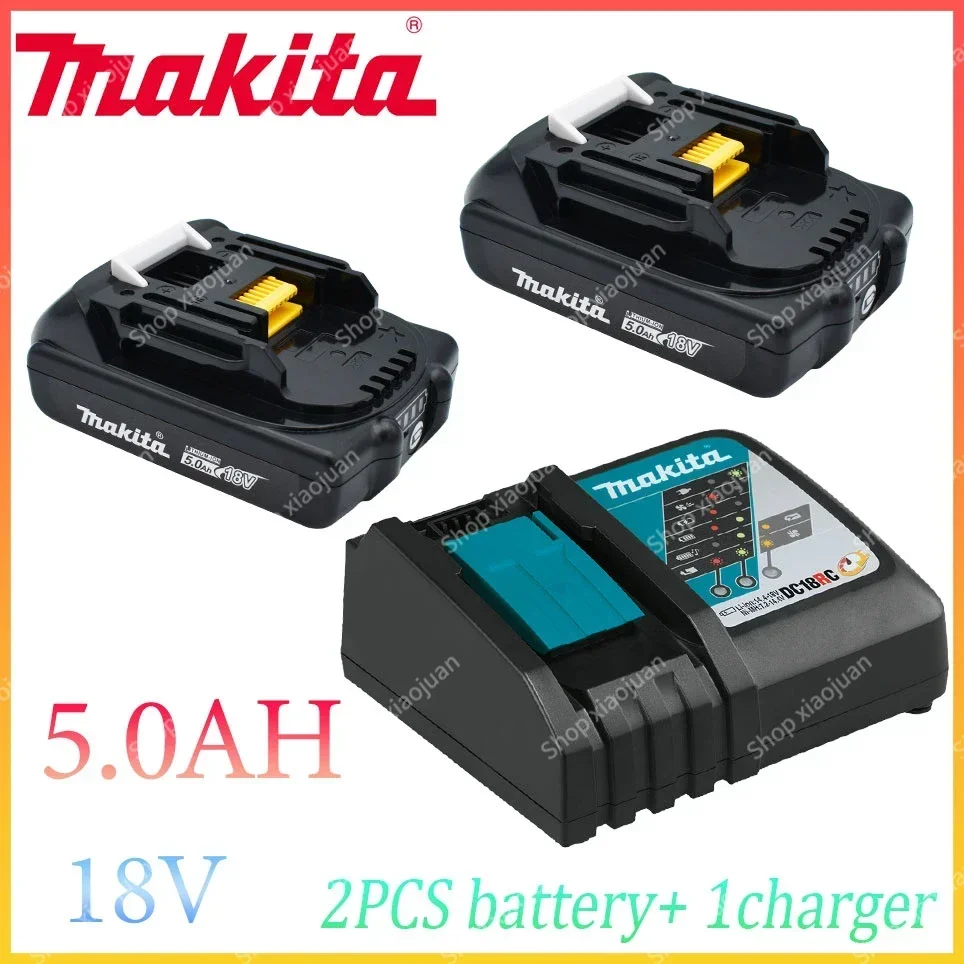 

original Makita Rechargeable 18V 5.0Ah Li-Ion Battery BL1830 BL1815 BL1860 BL1840 194205-3 Replacement Power Tools Battery