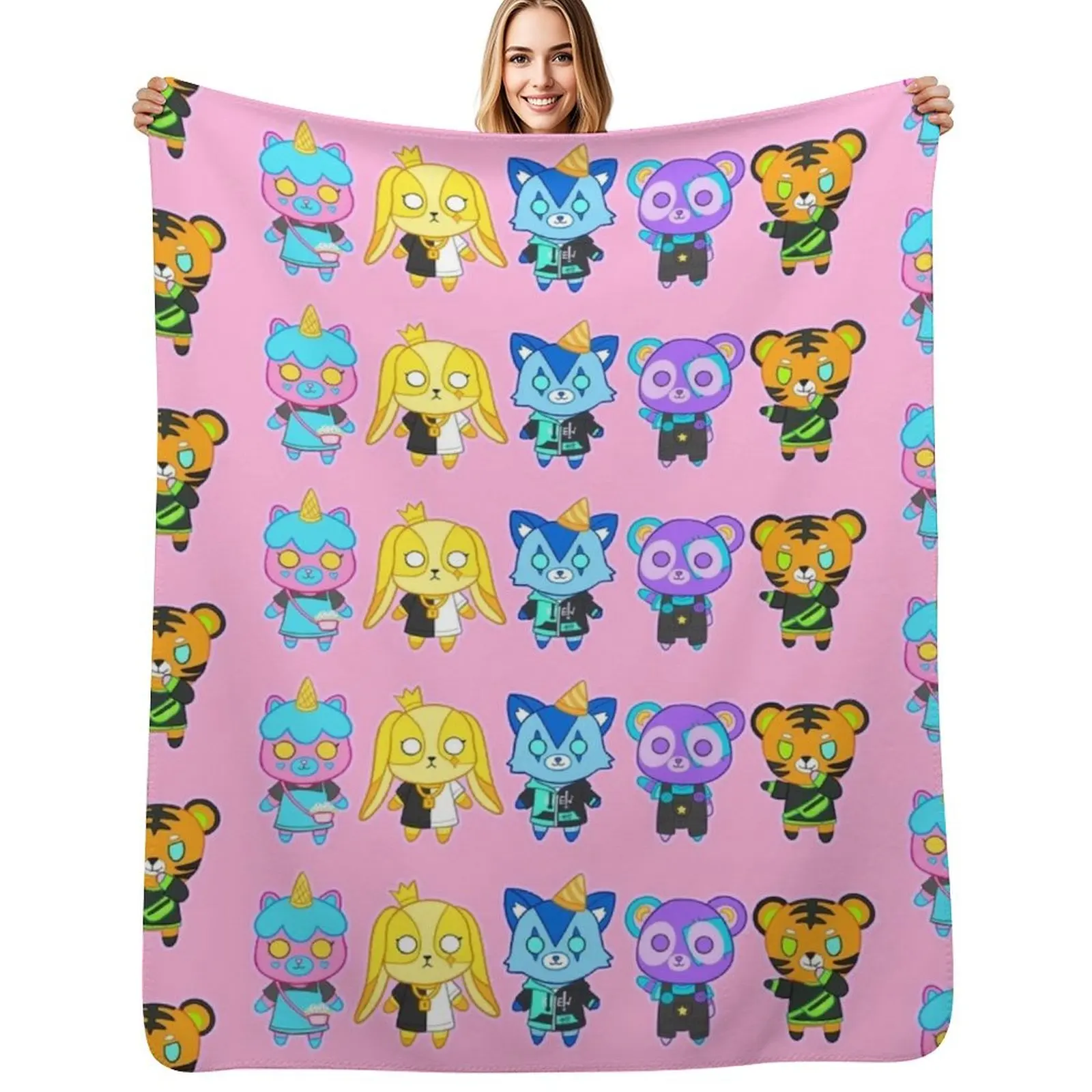 

Krew Plushies Throw Blanket Bed Nap Thins Polar Blankets