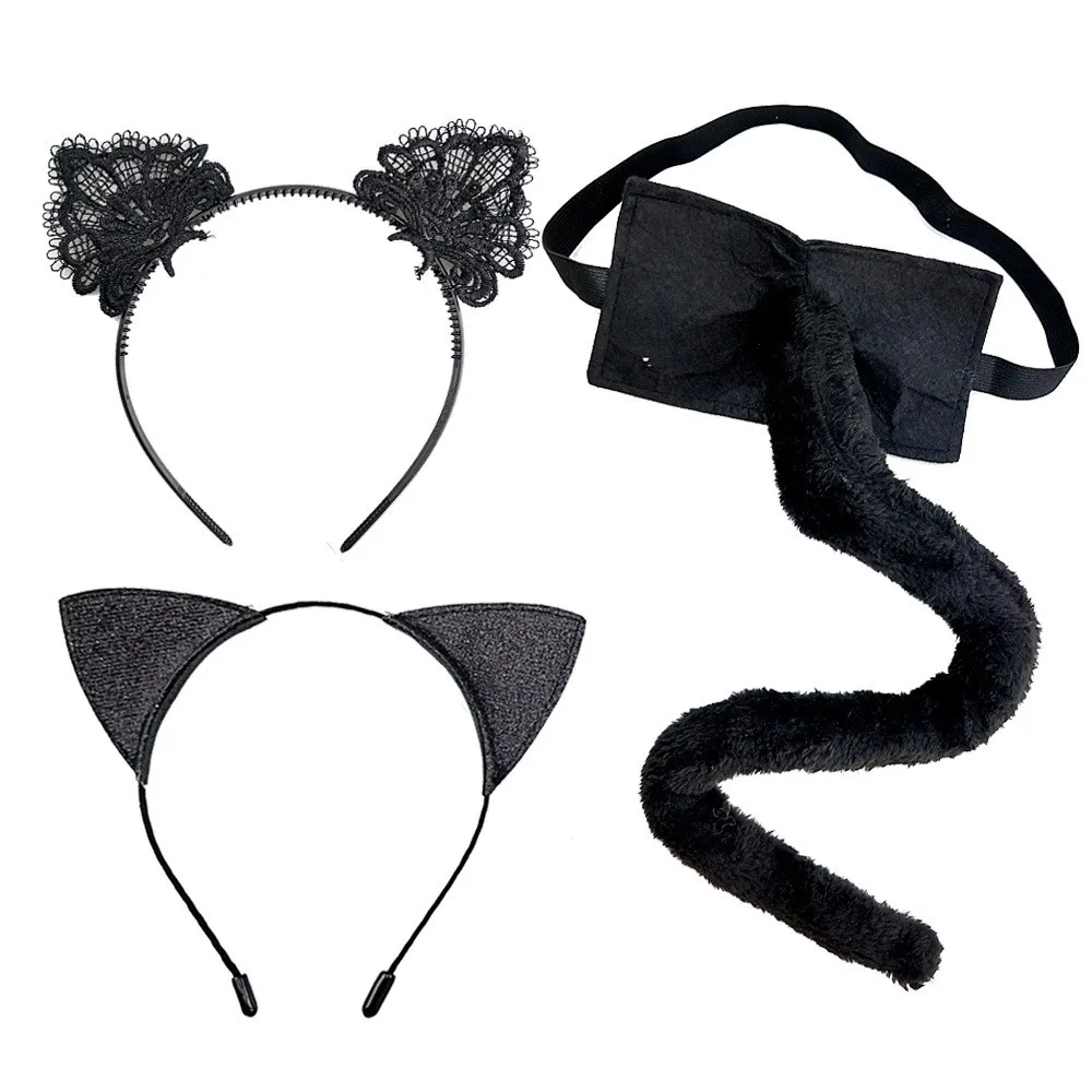 

Cat Ears Headband for Women Girls Halloween Cosplay Cat Costume Hair Accessories Kitten Ears Small Cat Ears