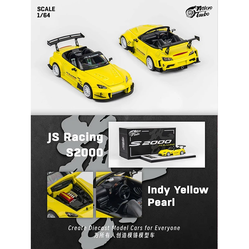 Roadstar Tow Turck Diecast Car Model Collection miniatura Toy MicroTurbo, MT en Stock, 1:64, S13, Sim 180SX, S2000, MX5