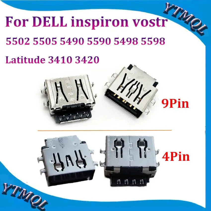 1 Uds. Toma de cargador USB para DELL inspiron vostro 5502 5505 5490 5590 5498 5598 / Latitude 3410 3420 conector USB 2,0 3,0 conector USB