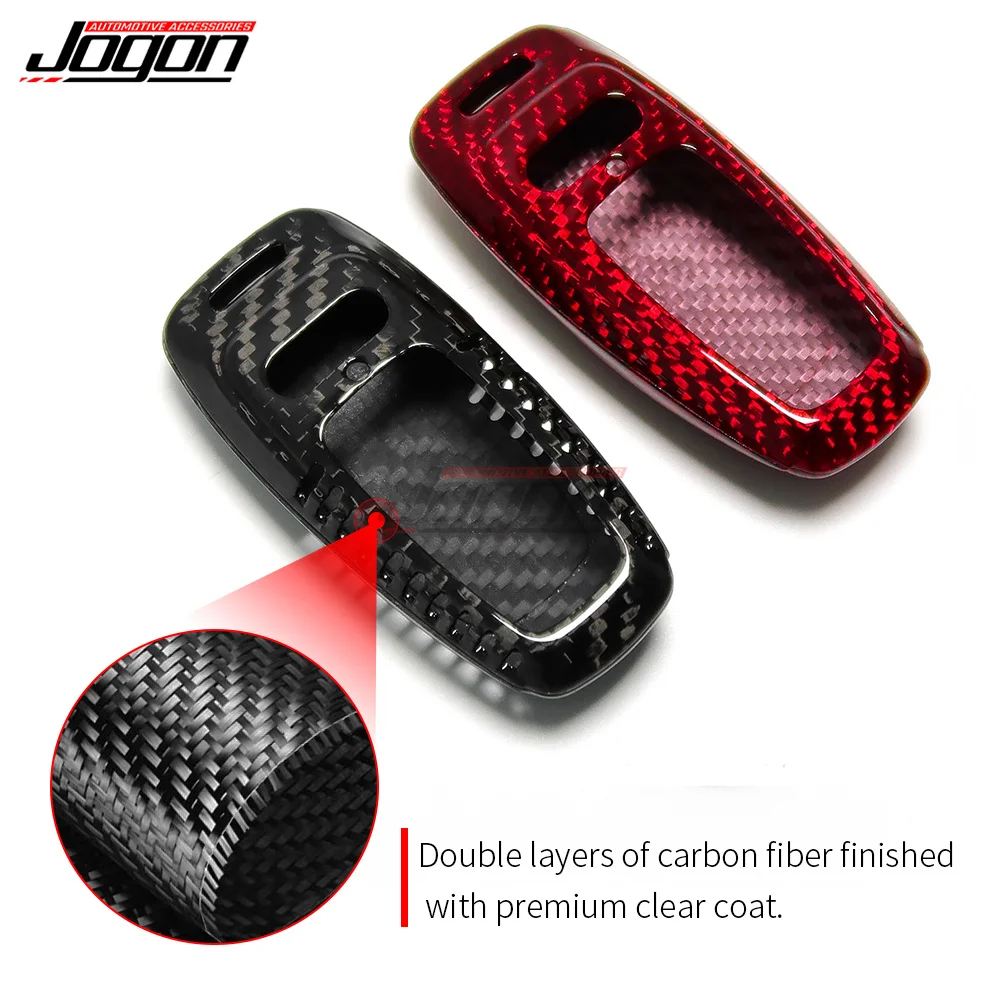 Real Carbon Fiber Remote Fold Key Case Shell Cover For Audi A3 S3 RS3 8Y A6 S6 RS6 C8 Q8 SQ8 RSQ8 A7 S7 RS7 4K A8 S8 4N Q7