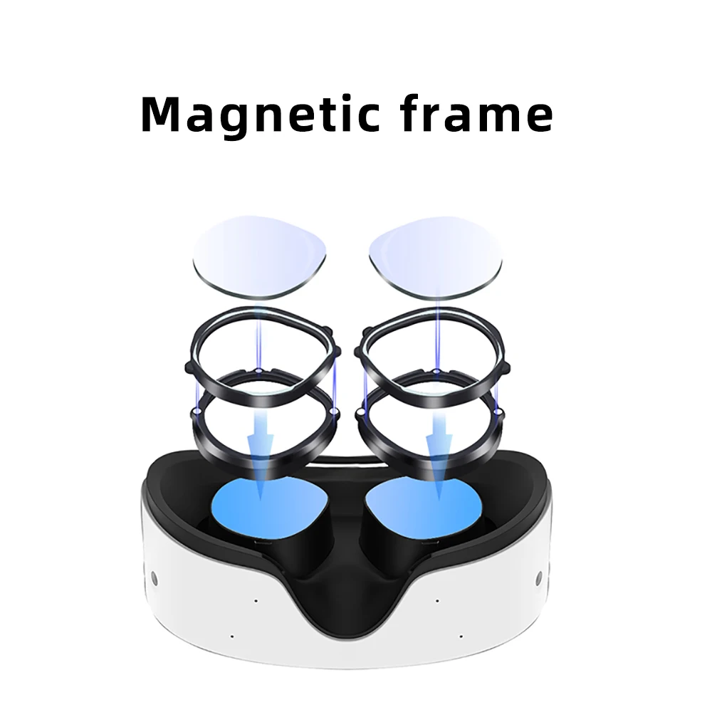 ل Meta Quest3S VR قصر النظر عدسة نظارات مخصصة الاستجماتيزم بعيد النظر وصفة طبية عدسة إطار امتصاص مغناطيسي