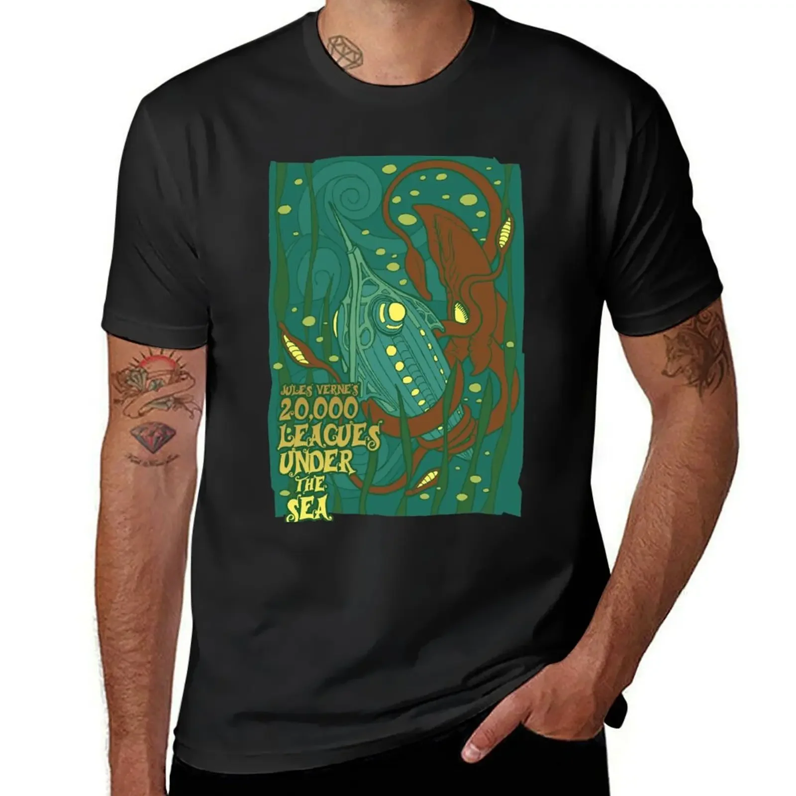 20,000 Leagues Under the Sea T-Shirt plus size clothes anime tees fruit of the loom mens t shirts