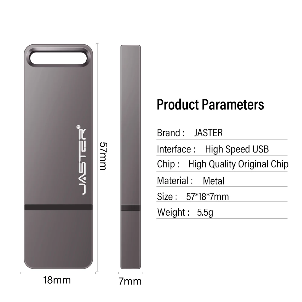 100% High-speed Original Metal USB Flash Drive 128GB Pen Drive High Speed Pendrive 64GB for Car Laptop Business USB stick gift