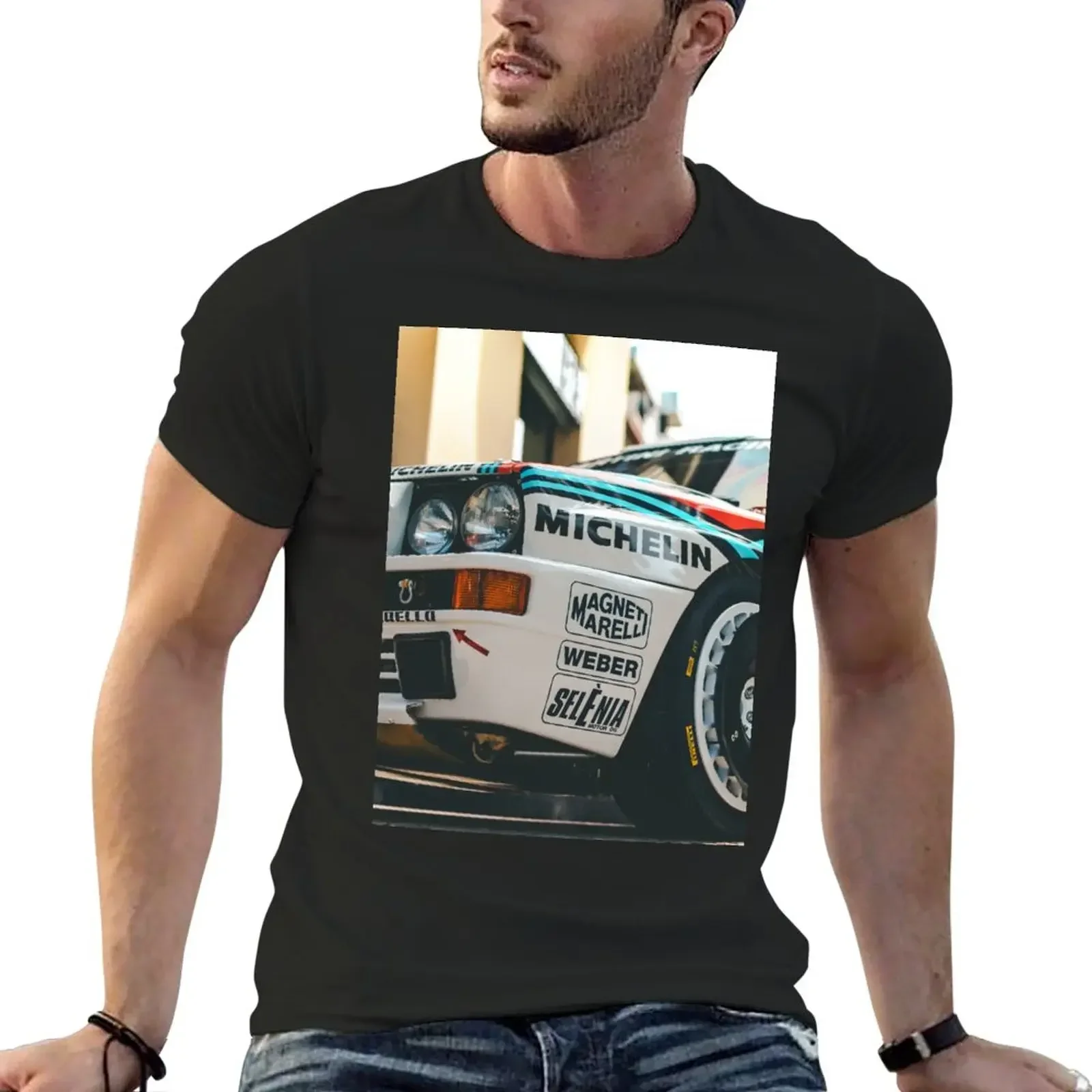 Lancia Delta HF Integrale - Martini Racing T-Shirt boys whites heavyweights workout shirts for men