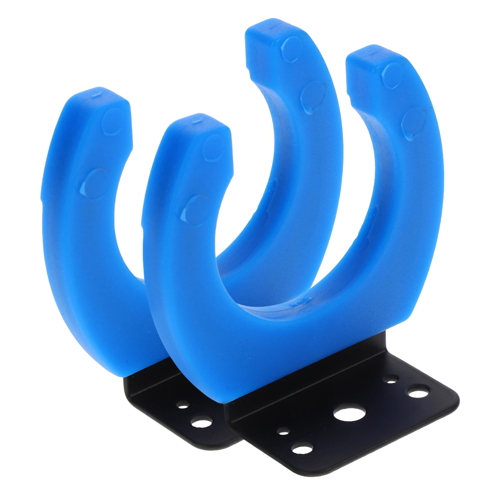 

2pcs Microphone Hanger Hooks Rubber Iron Material Wall Mount Stand Lightweight Durable Storage Rack Accessories
