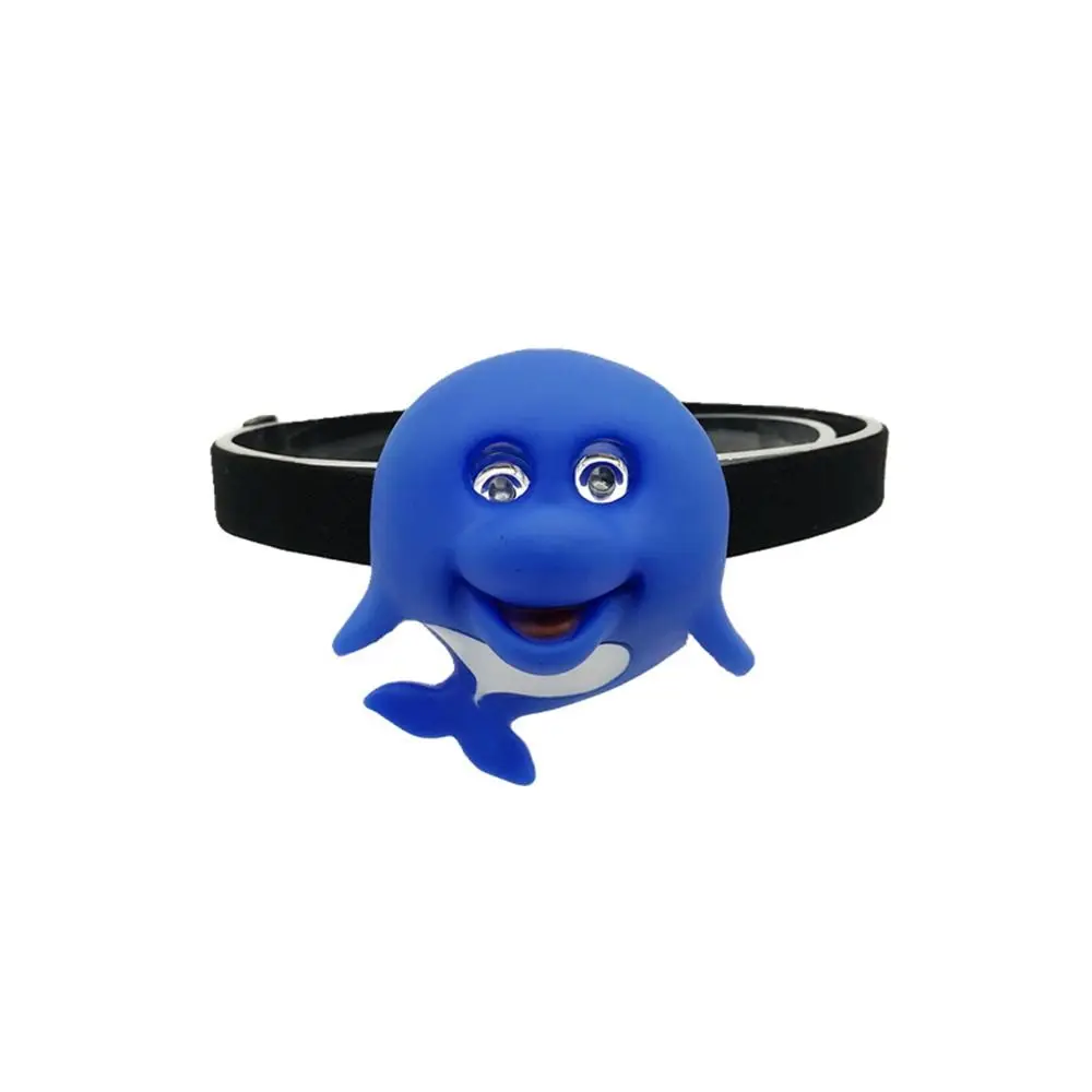 Kids Gift Cartoon Animal Headlamp Toy Brightest Cute Kids Headlight Elastic Lightweight LED Flashlight Camping