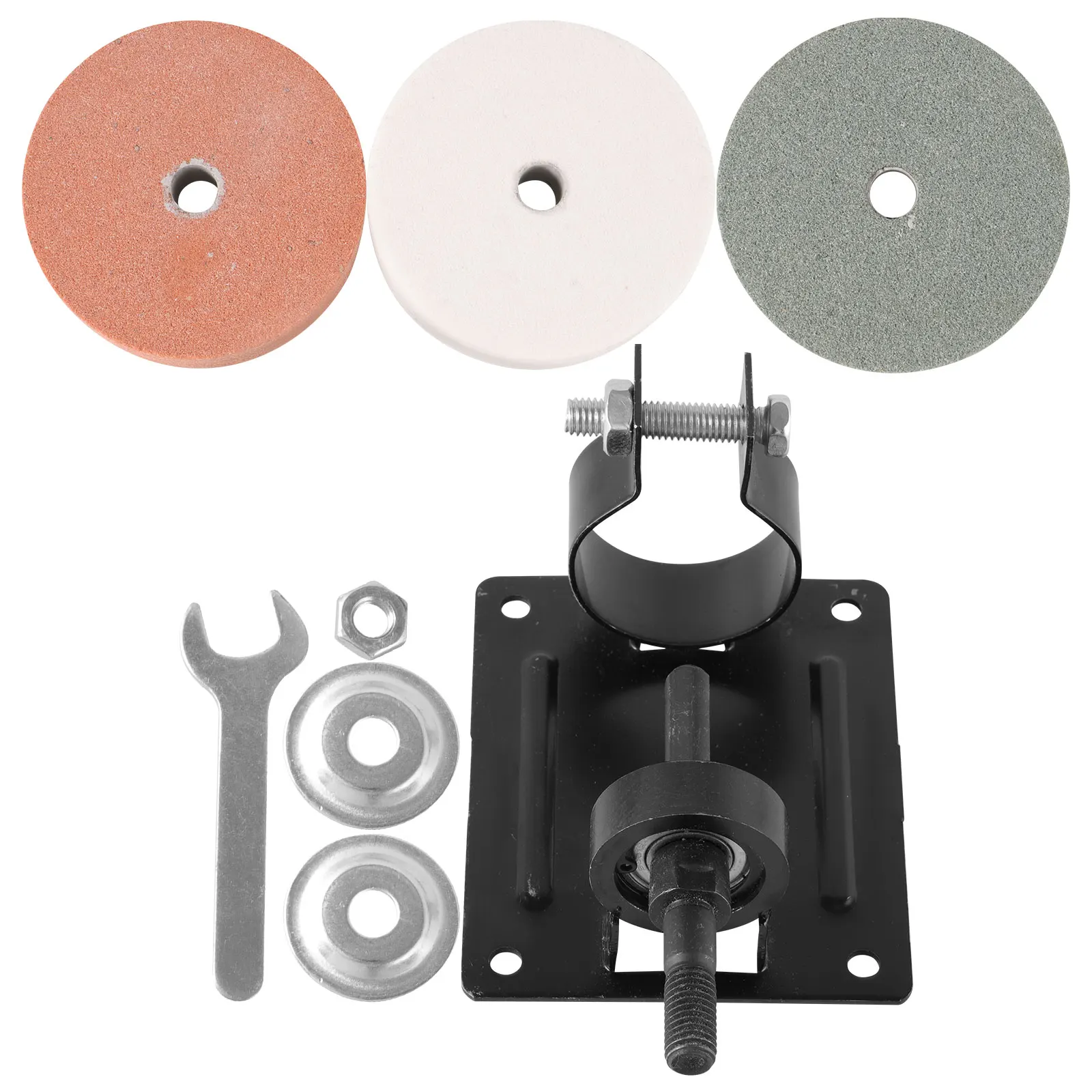 

Portable Vise Drill Clamps Metal Woodworking Bench Tool Holder Stand Sanding Wheel Grinding Head Adjustable Clamp Workbench