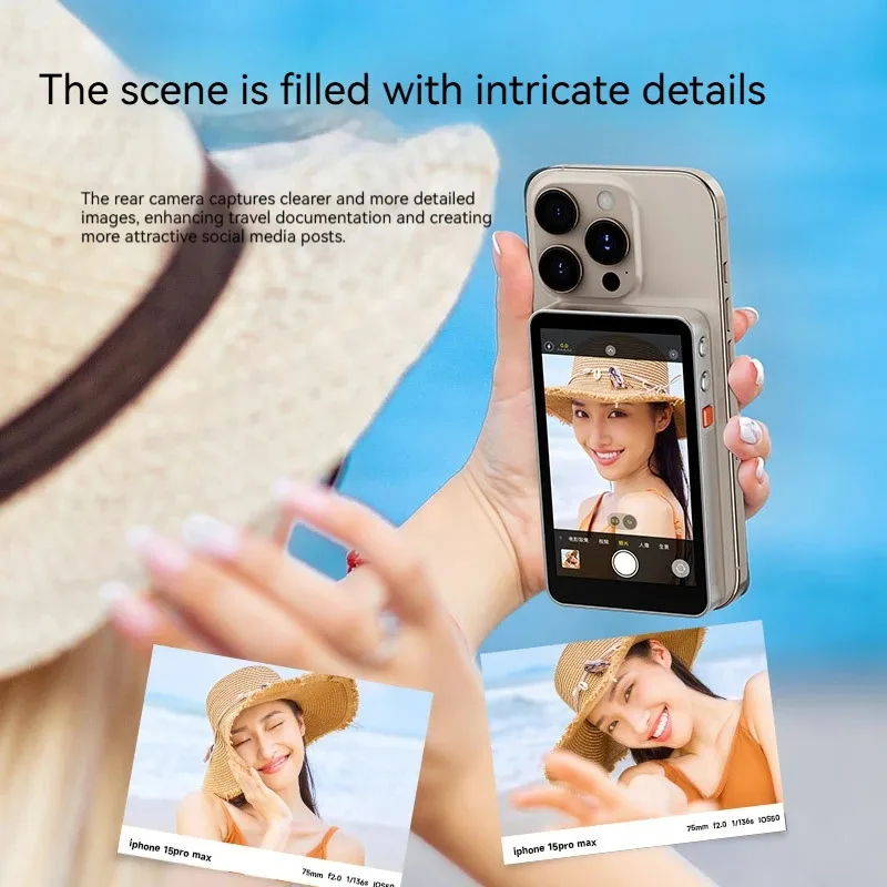 

ANLAIKE Magnetic Phone Selfie Monitor Screen For IPhone And Android Smartphones Rear Camera For Real-time Selfie Video Streaming