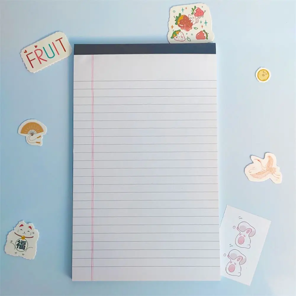 Lined Legal Pad 50 Pages Ink-proof Thick College Office Students Scribbling Book Note Scratch Paper Writing Sheet Paper Tearable