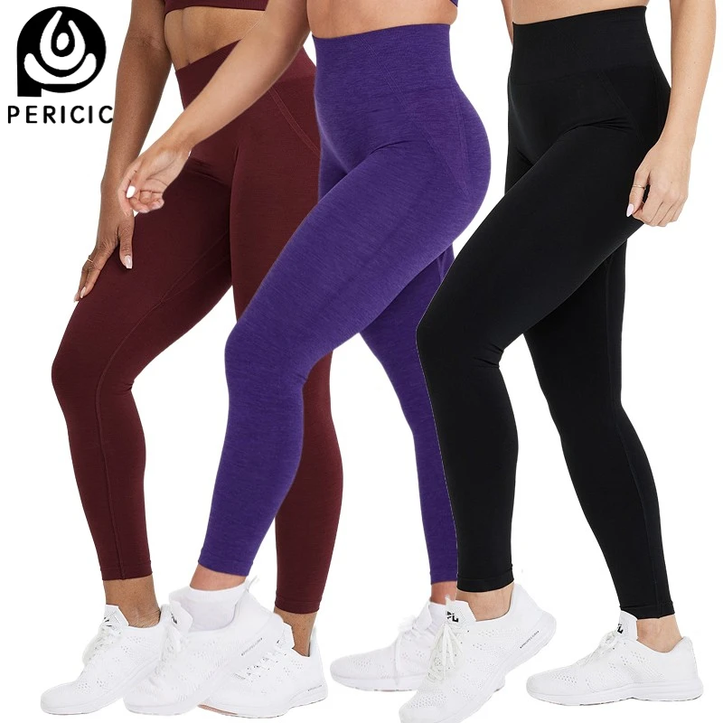 3 Pack Effortless Seamless Leggings GYM Scrunch Booty Butt Women Push Up Leggings Workout Tights Fitness High Waisted Yoga Pants