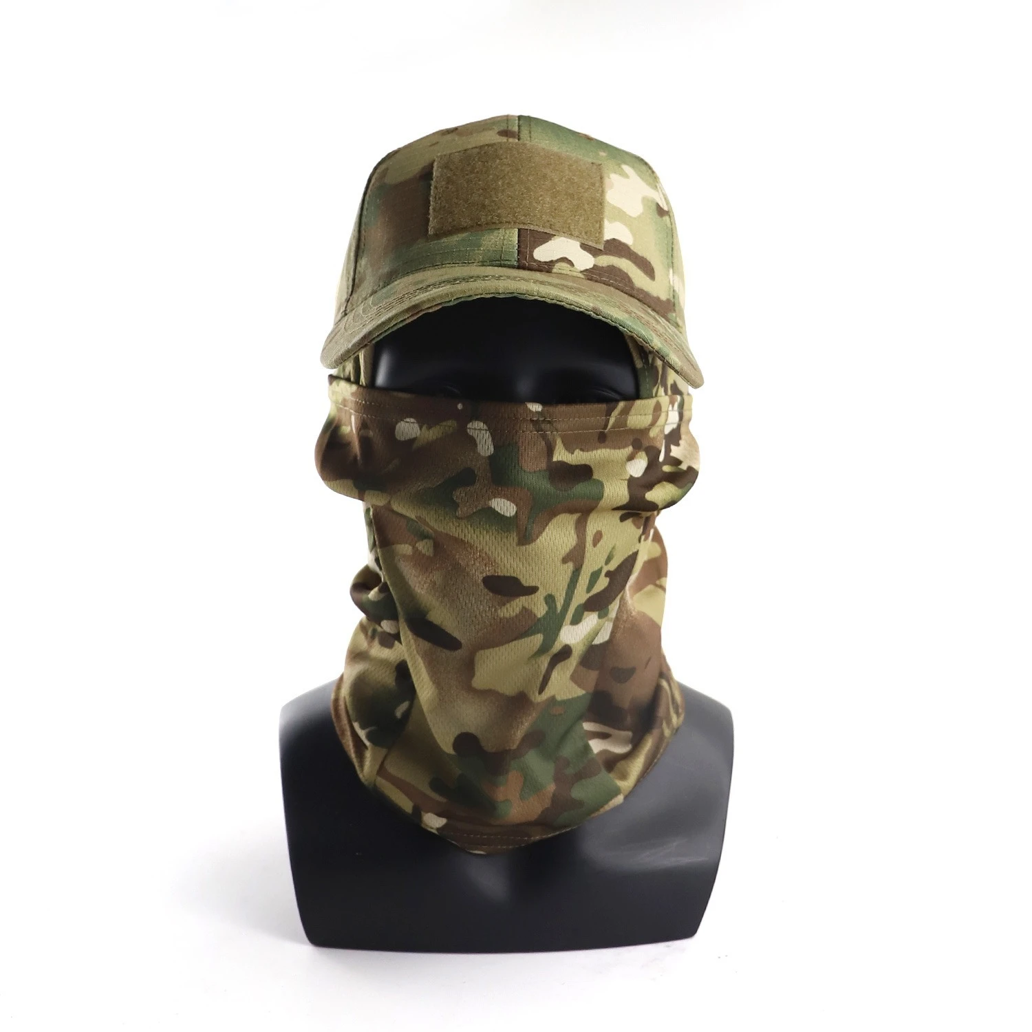 

Outdoor camouflage baseball cap military fan tactical sunscreen mask set