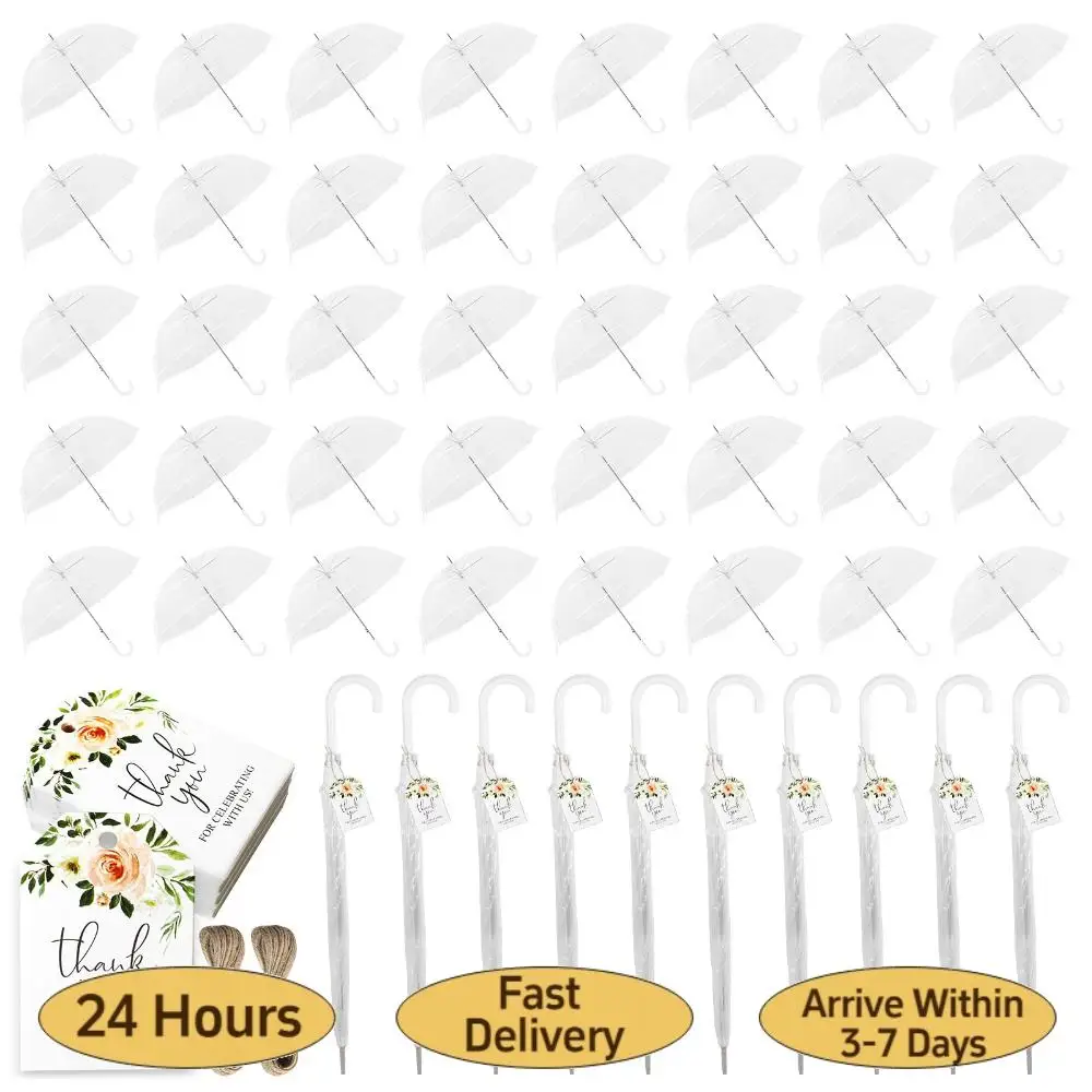 

Зонт-купол 52 дюйма, большой, ветрозащитный, с автоматическим открыванием, прозрачный, для гостей на свадьбу, сувениры для свадебных торжеств и подарков для невесты