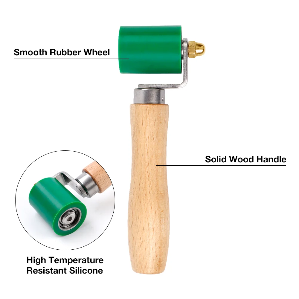 Brass Seam Roller for Welding Manual Pressure Edging Roller Wallpaper Flat Roller for Roofing/PVC Vinyl Flooring Installation