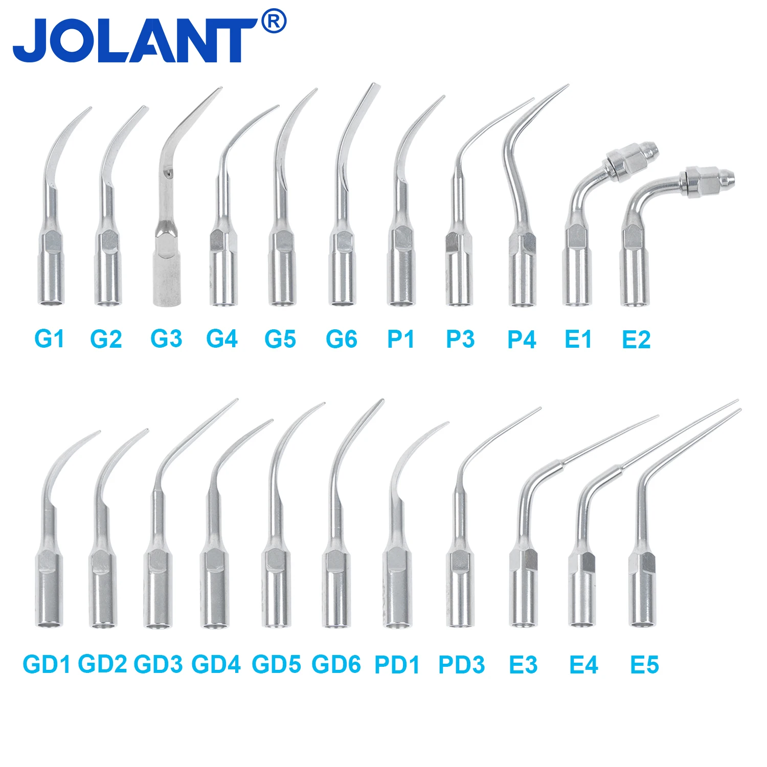 JOLANT Dental Ultrasonic Scaler Tips Scaling Tips Periodontics Endodontics Fit For SATELEC DTE Ultrasonic Scaler Handpiece