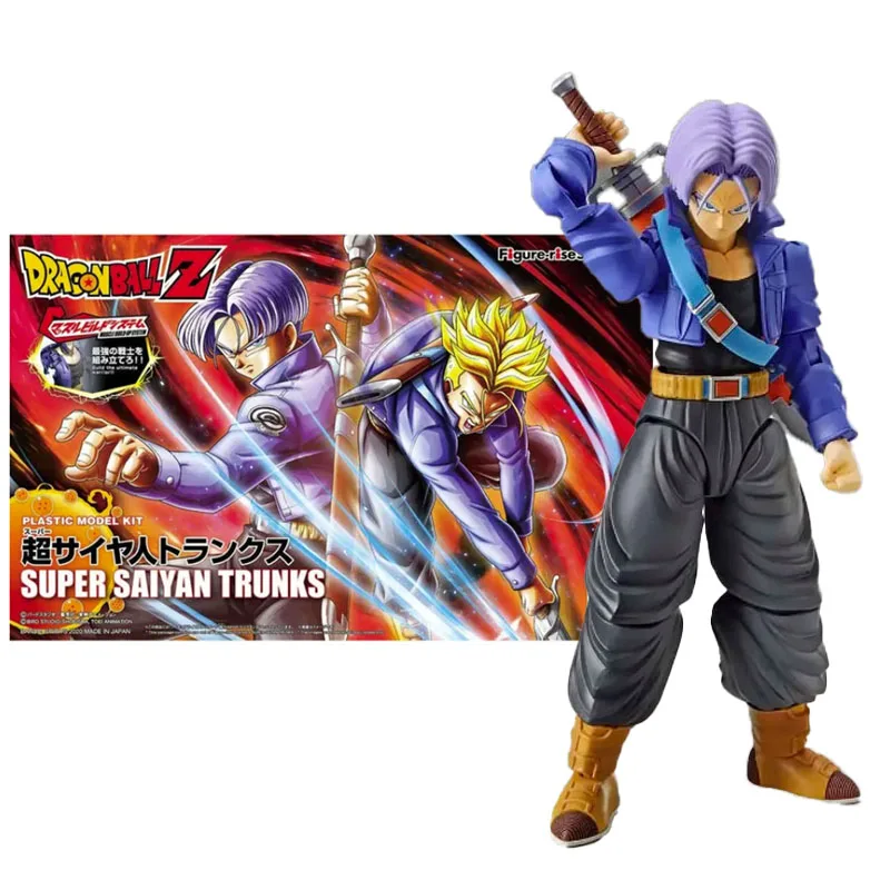 

BANDAI Original Figure-rise Standard Dragon Ball Z Super Saiyan Trunks (New Packaging) Model Kit Action Anime Figure Assembly