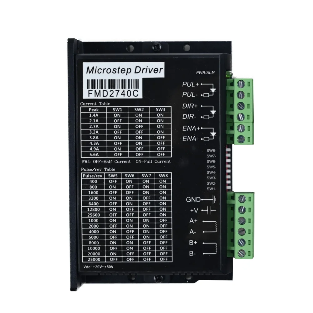 

Драйвер шагового двигателя FMD2740C, двухфазный, два варианта моделей