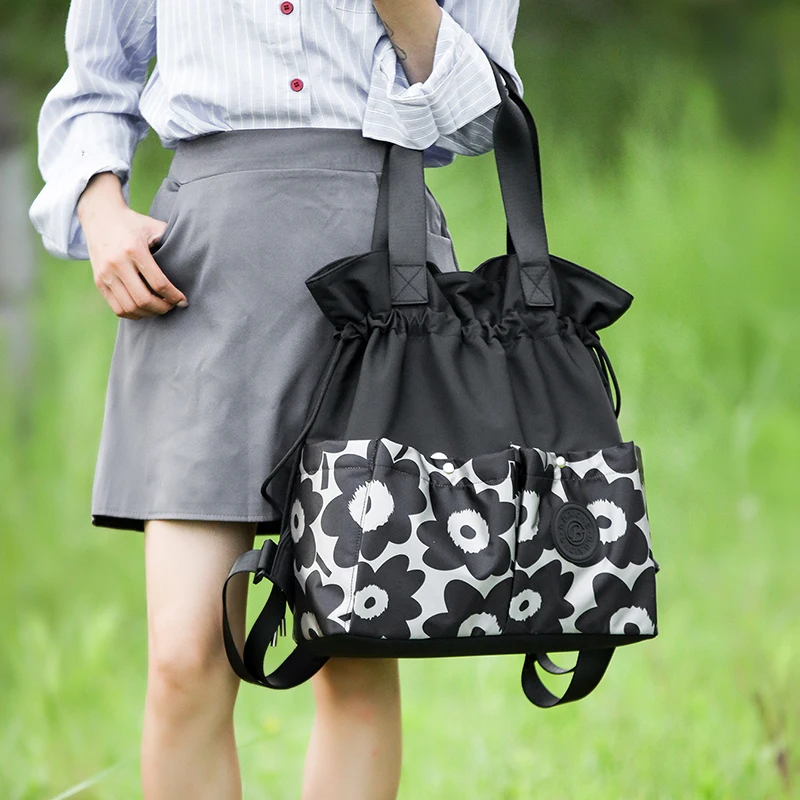 

Fashion Oxford Fabric Casual Backpack Women Lightweight Travel Multipurpose Large Capacity Crossbody Shoulder Bag vintage Trend