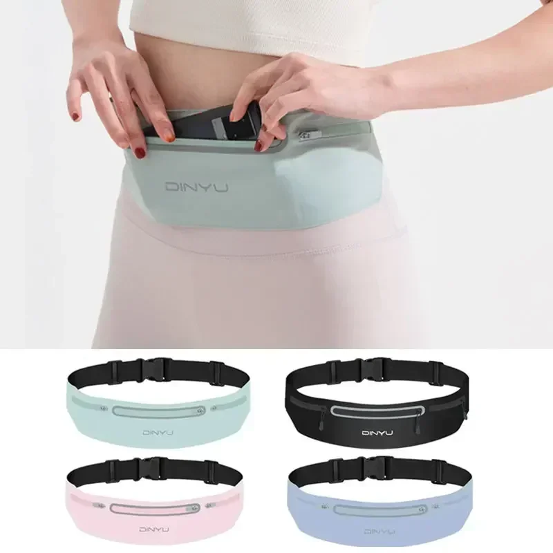 Ajustável Sports Waist Pack para Homens e Mulheres, Fanny Pack, Carteira, Gym Bum Bag, Corrida, Viagem, Bolsa Pessoal, Cinto, Portátil, Suporte do Telefone