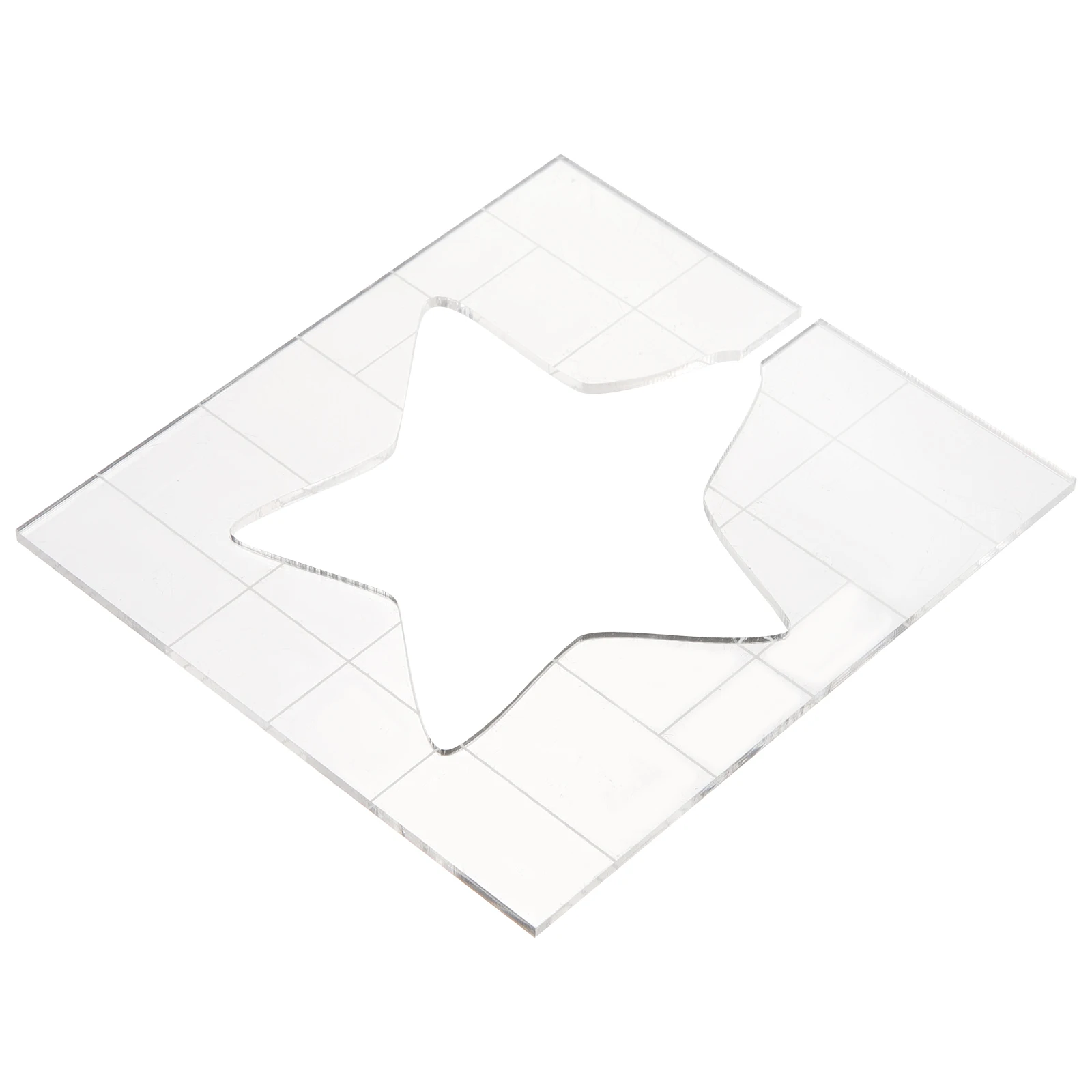 

Quilting Template Accessories Star Shaped Sewing Templates Clothing Crafting Patchwork Transparent Acrylic Easy Use Fabric
