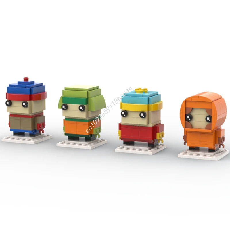 

336pcs MOC South Park Brickheadz Brick Christmas Gift DIY Education Assemble Building Blocks