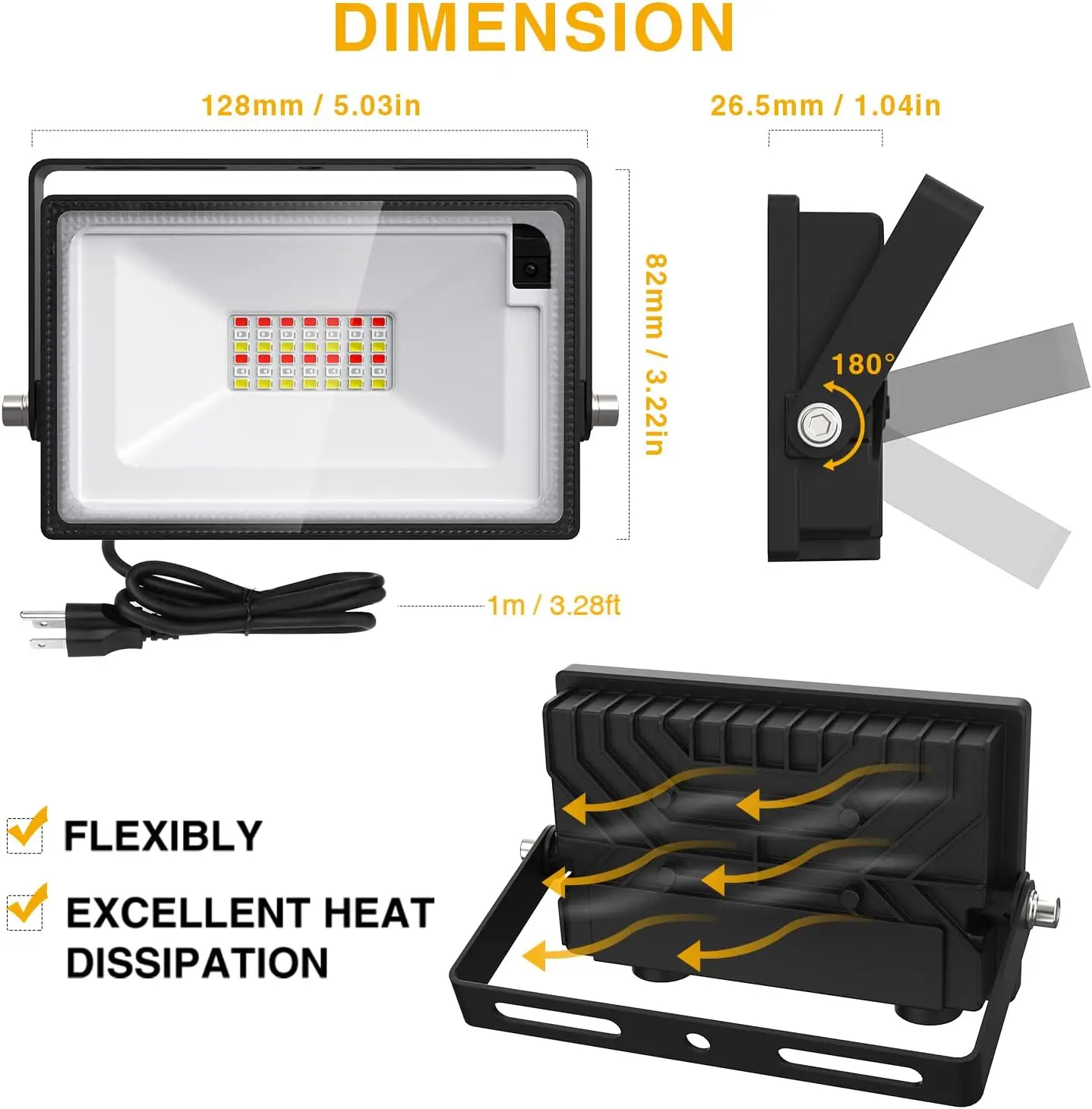 4-pakowe światło naświetlacz LED RGB ekwiwalent 160W, DIY zmieniające kolor światła sceniczne z pilotem, podłoga krajobraz zewnętrzny IP66