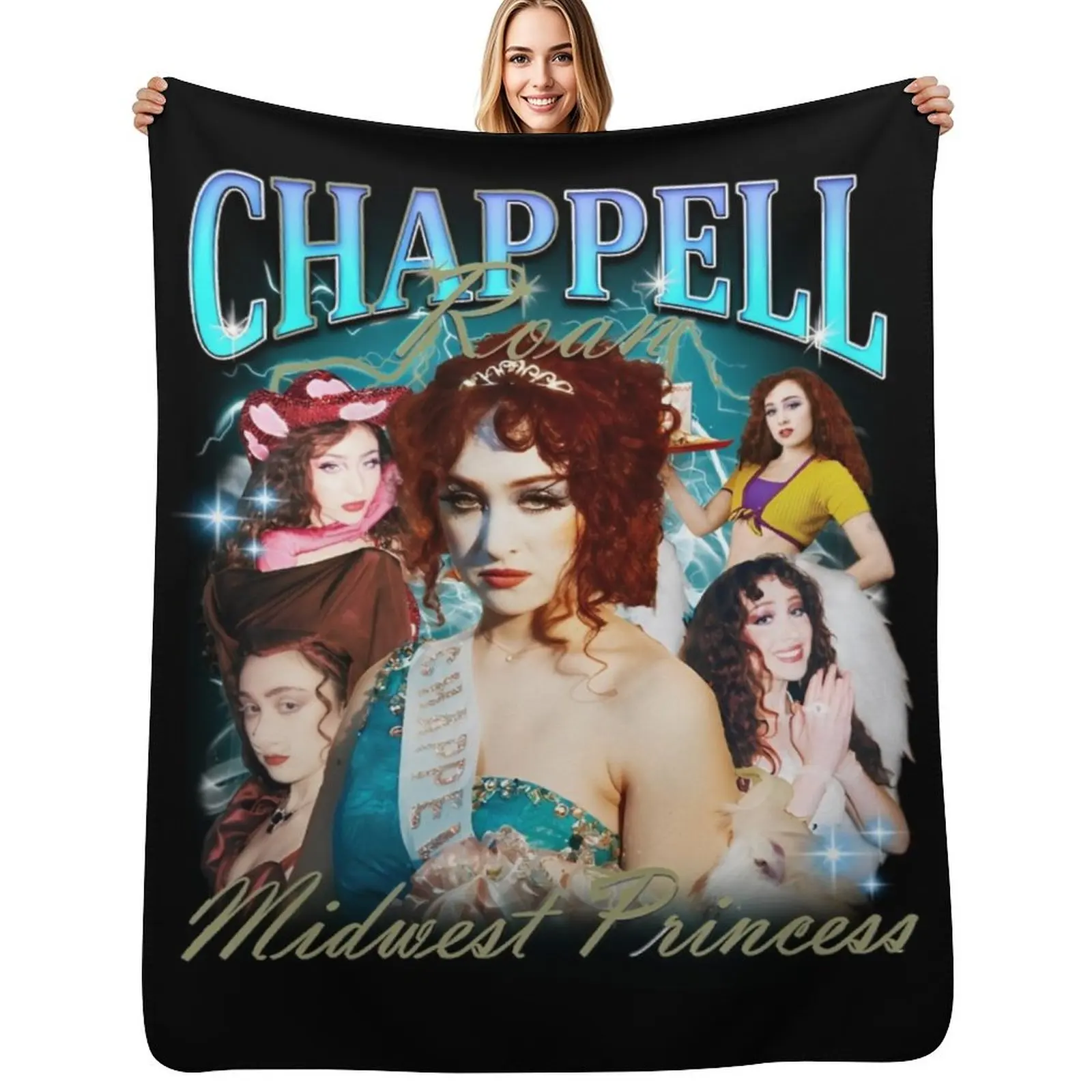

Chappell Roan - Midwest Princess Throw Blanket Soft Breathable Blanket for Night Sleeping