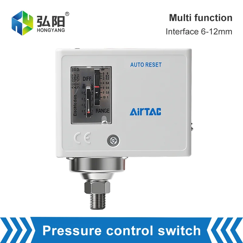 

Air compressor with automatic reset function mechanical pressure switch, can be used for laser cutting air path control