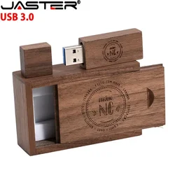 Holz USB 3,0 Flash-Laufwerk 128GB Hochgeschwindigkeits-Stick 64GB kostenlos benutzer definierte Logo Memory Stick Fotografie Hochzeits geschenke Pen drive 32GB