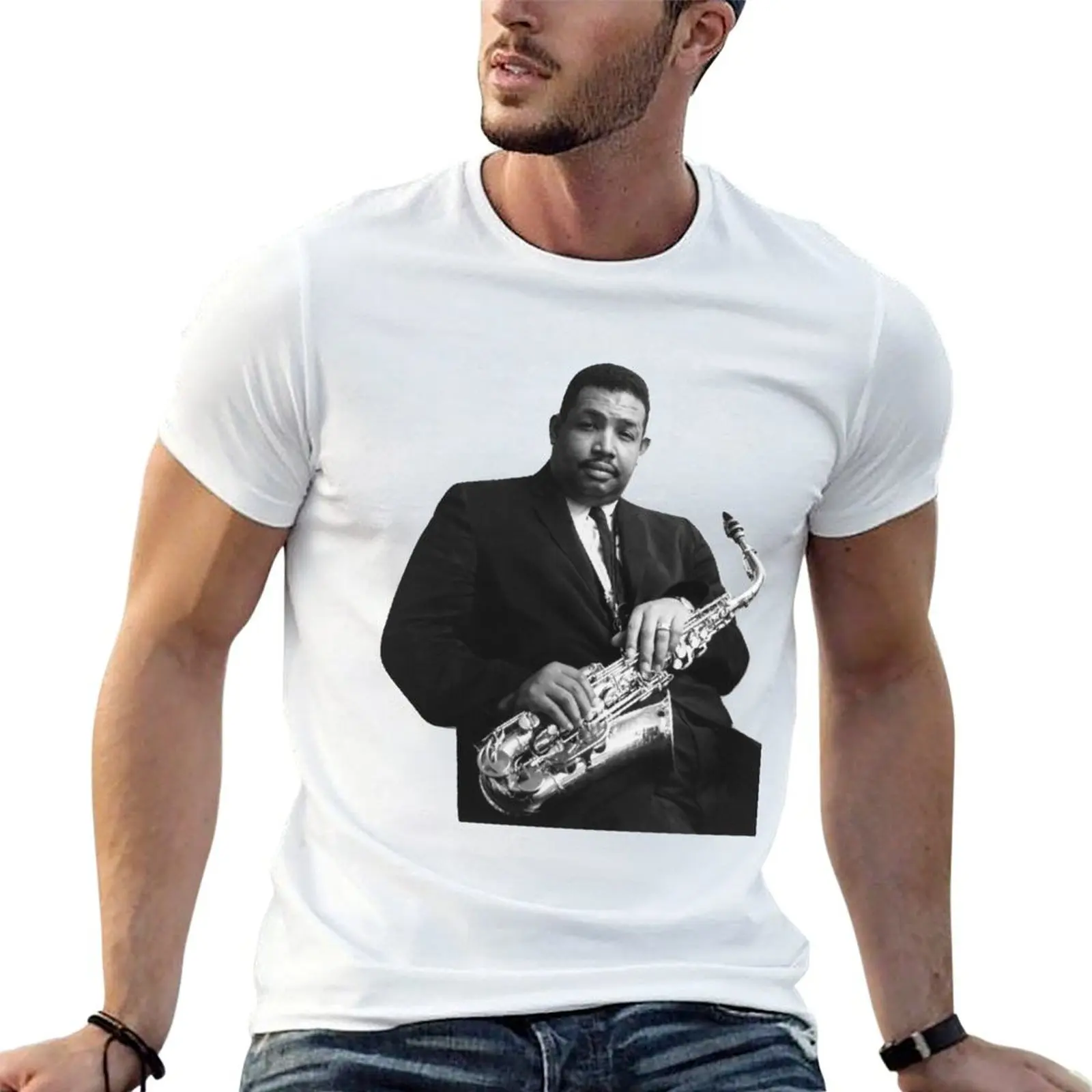 Футболка Cannonball Adderley Saxophonist, футболки в стиле аниме для мужчин, мужские футболки, высококачественная хлопковая футболка класса люкс, 100% хлопковая футболка