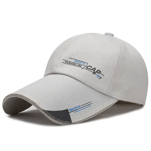 Imagen 2 del producto Sombrero para hombre, gorras de béisbol de lona, gorra con visera para primavera y otoño, gorras de pesca con protección solar para ocio, gorra deportiva ajustable para exteriores