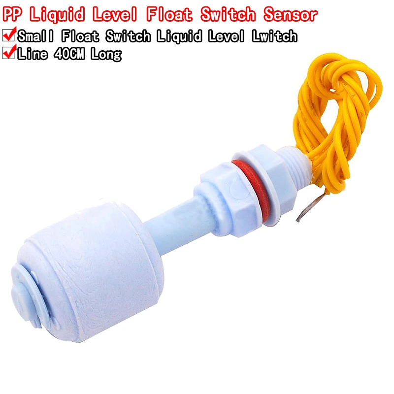 52mm PP Liquid Water Level Sensor Horizontal Float Switch Down