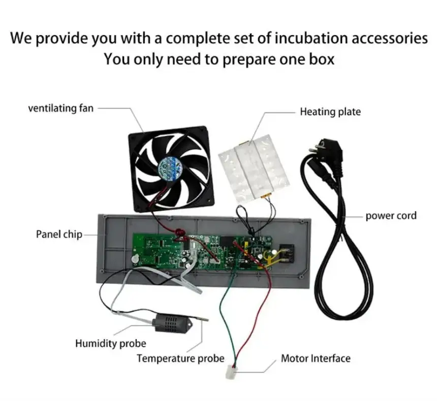 Egg Hatching Incubator DIY Incubator Mini incubateur Controller Set DIY Egg Incubator with Temperature Control Chicken HTMC-5